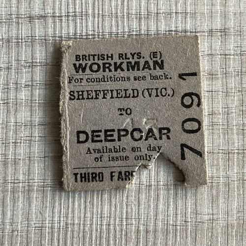 Half railway ticket - , (