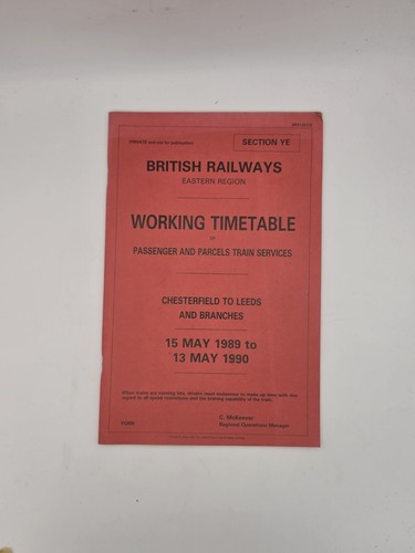 British railways wtt 1989 - railways, 1989/90