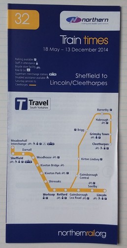 Northern rail timetable - timetable, 32