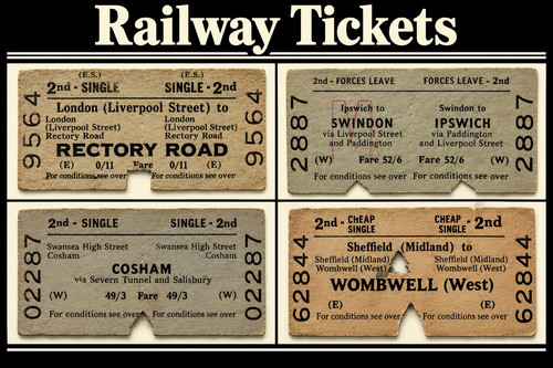 British railway train ticket - ticket,