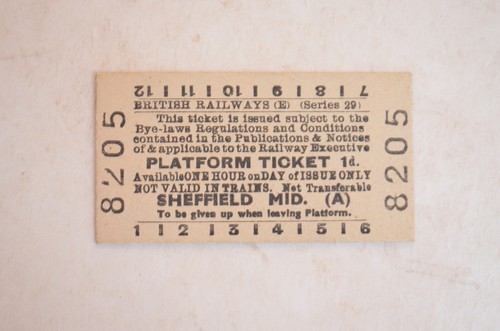 Railway platform ticket - ticket, br